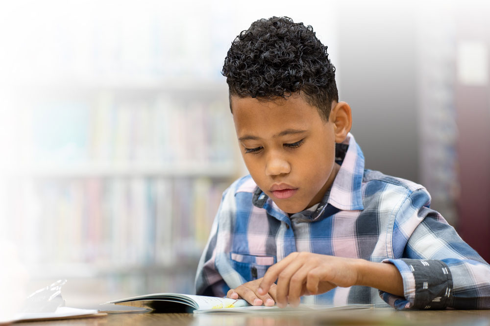 Boy Reading Book