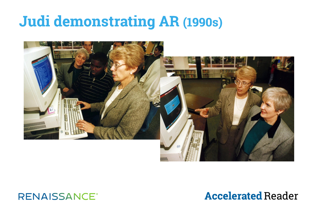 Judi demonstrating AR (1990s)